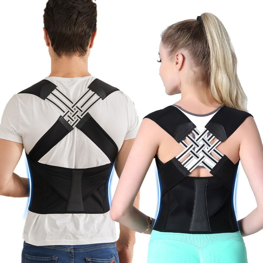Adjustable Posture Corrector Low Back Support Shoulder Brace Belt for Women Men
