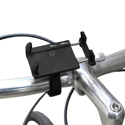 Mobile Phone Holder for Bike Handlebar Aluminium Alloy Phone Mount for Bicycle Motorcycle Black