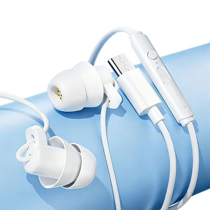 Wired Sleep Headphones in Ear Ultra Lightweight for Side Sleeper-White