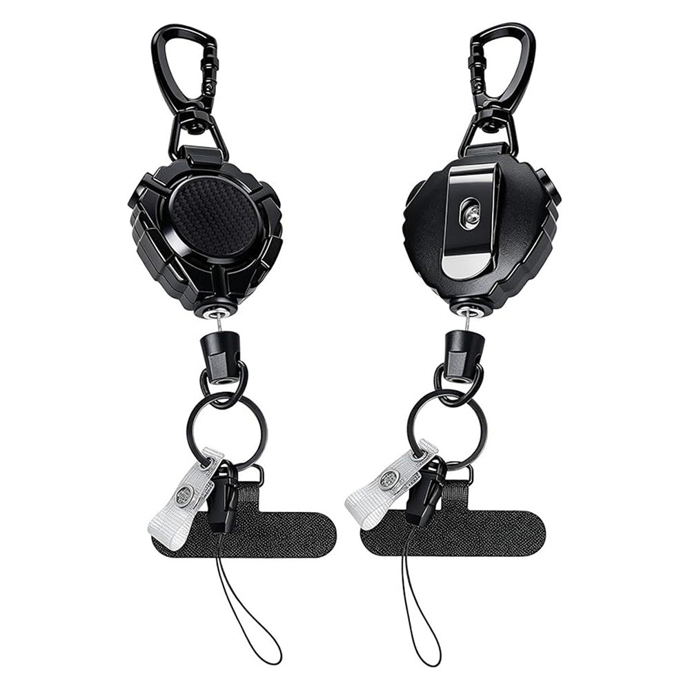 2 Piece Anti Theft Phone Strap Retractable Phone Lanyard