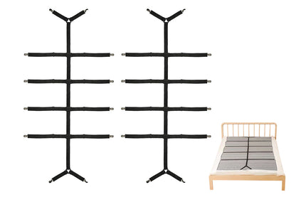 2Pcs Adjustable Fitted Sheet Tensioner Bed Sheet Tensioner Elastic Mattress Holder