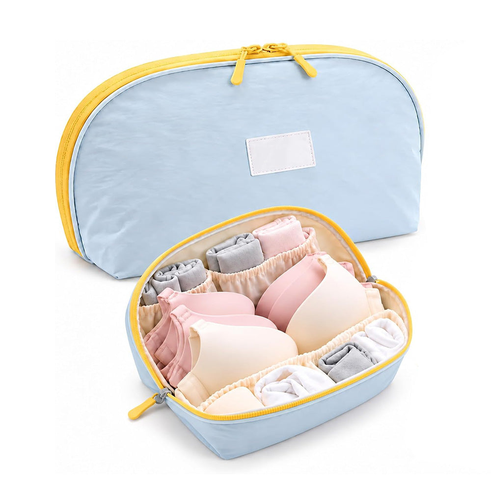 Water-Resistant Underwear Organiser Travel Bra Lingerie Storage Bag Blue