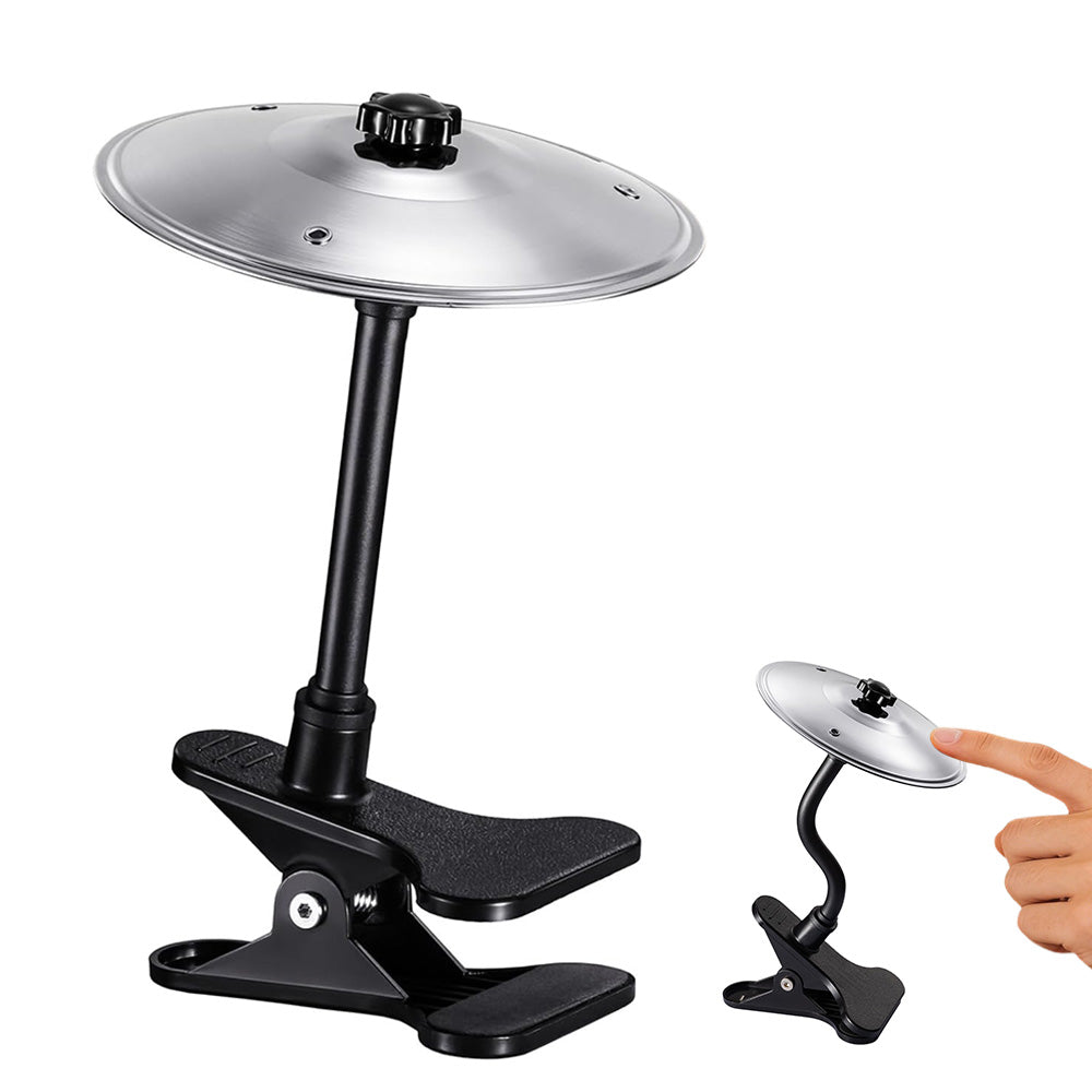 Clip On Desktop Cymbal Mini Musical Instruments Desk Symbol Drum For Music Lovers-Gold