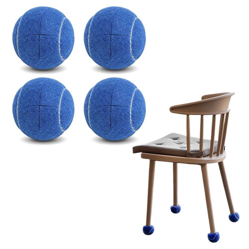 4PCS Walker Tennis Balls Universal Precut Glide Balls For Furniture Legs Walker-Blue