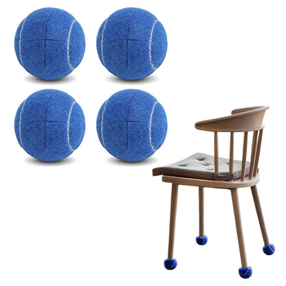 4PCS Walker Tennis Balls Universal Precut Glide Balls For Furniture Legs Walker-Blue