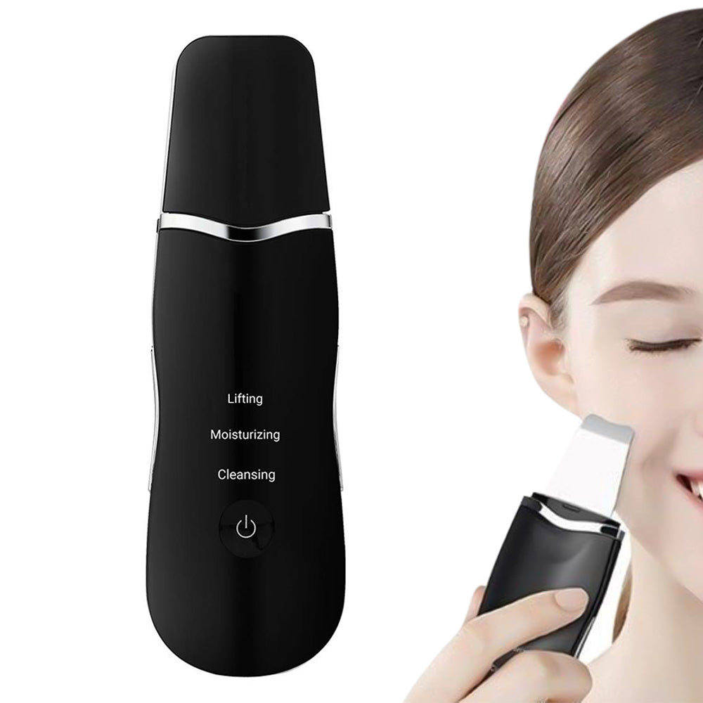 Ultrasonic Skin Scrubber Pore Cleansing Tool for Facial Care-Black