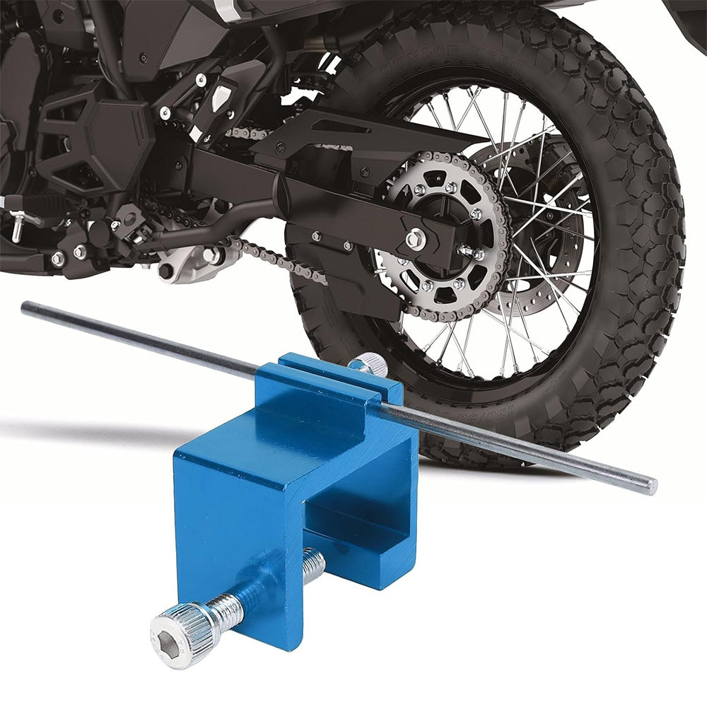 Motorcycle Chain Alignment Tool Chain Straightener Corrector for Dirt Bike ATV-Blue