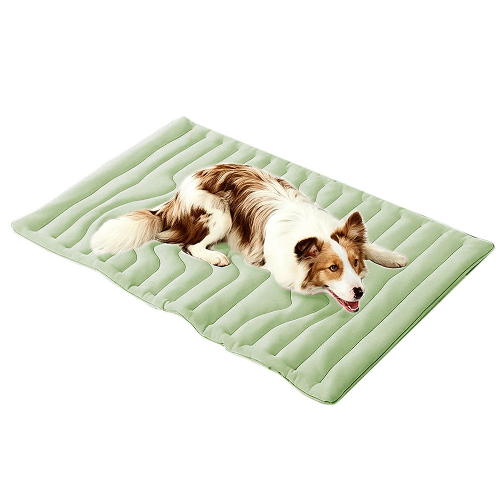 Pet Cooling Mat Summer Dog Bed Scratch Resistant Cat Bed 150x101cm Green
