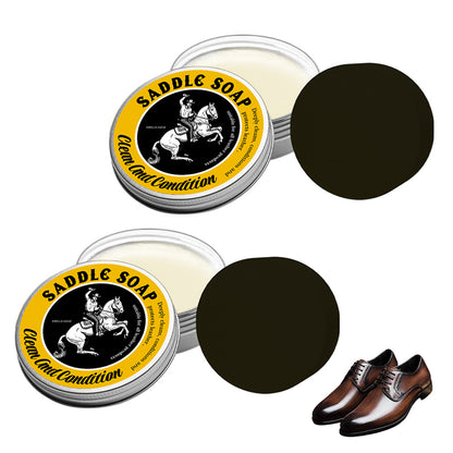 2Pcs Leather Boot Care Kit Saddle Soap Furniture Salve for Leather Furniture Repair Tool