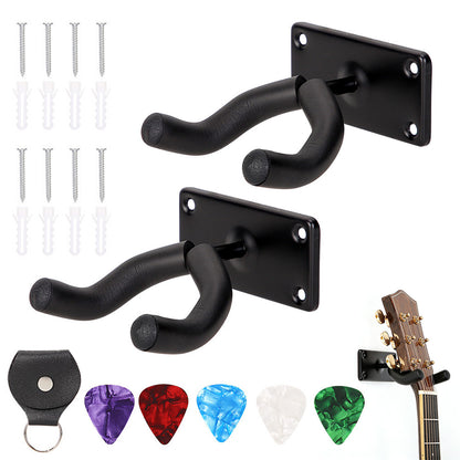 10Pcs Guitar Wall Mount Holder Metal Stand for Acoustic and Electric Guitar