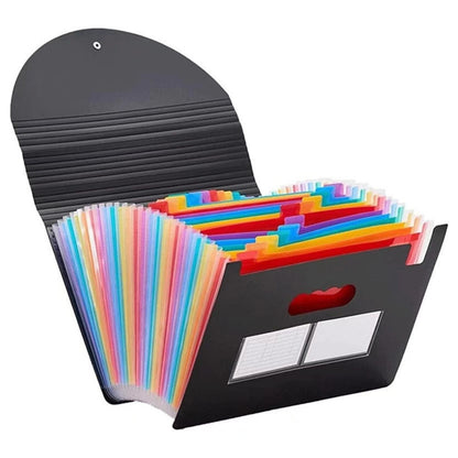 25 Pockets Accordion File Organizer Expanding File Folder Large Capacity Document Storage