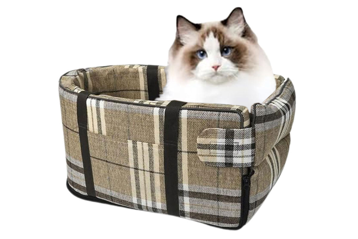 Center Console Dog Seat for Small Dog Seat Pet Booster for Dogs-Yellow
