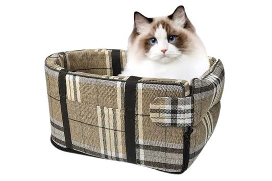 Center Console Dog Seat for Small Dog Seat Pet Booster for Dogs-Yellow
