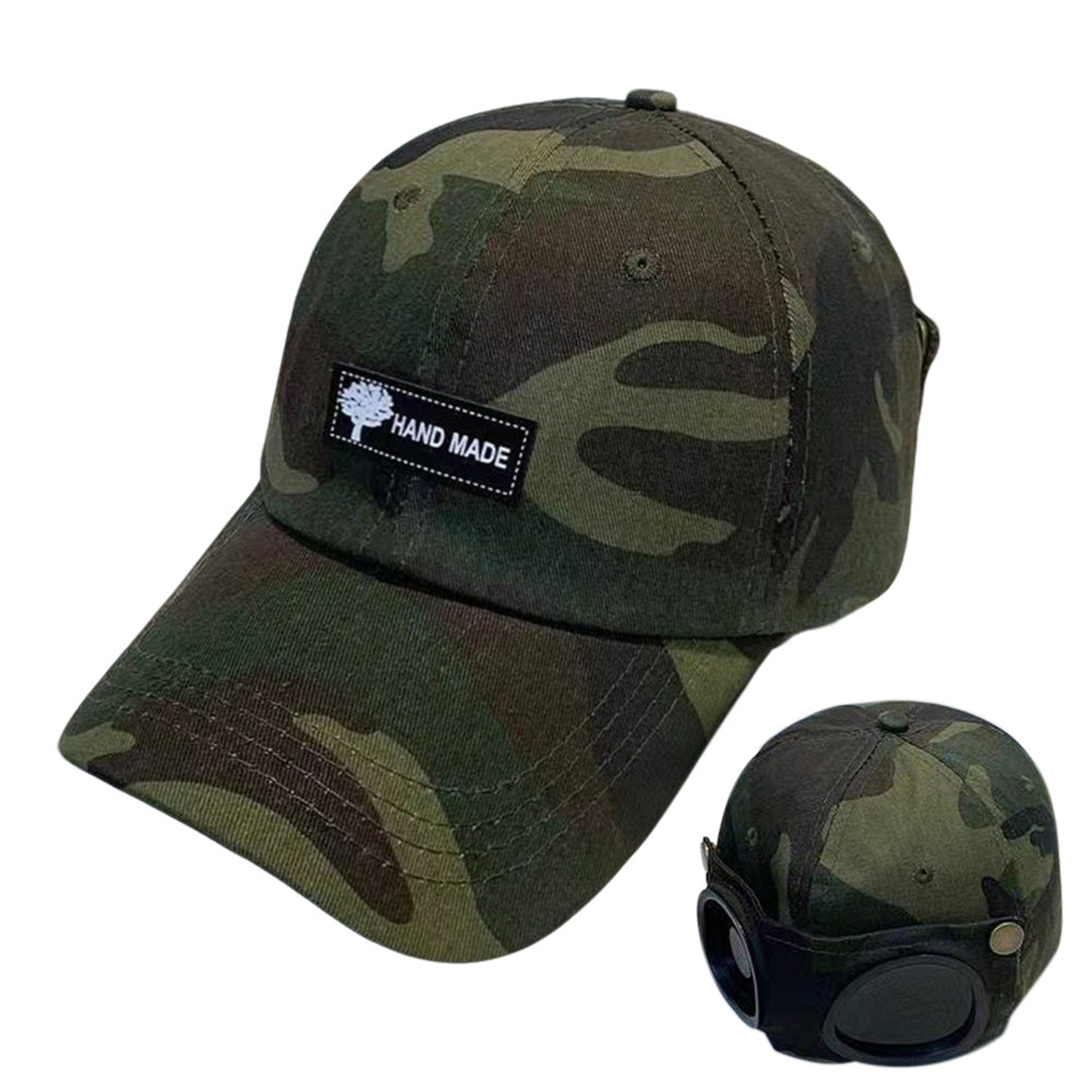 2 In 1 Adjustable Duckbill Hat Eye Shade Baseball Cap Green