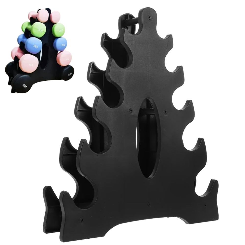 5-Tier Dumbbell Rack for Small Weights Home Gym Storage Organizer
