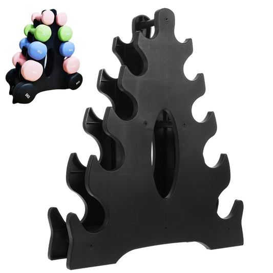 5-Tier Dumbbell Rack for Small Weights Home Gym Storage Organizer