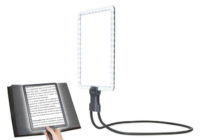 10X Magnifying Glass with Lights Flexible Gooseneck Magnifiers for Seniors-Grey