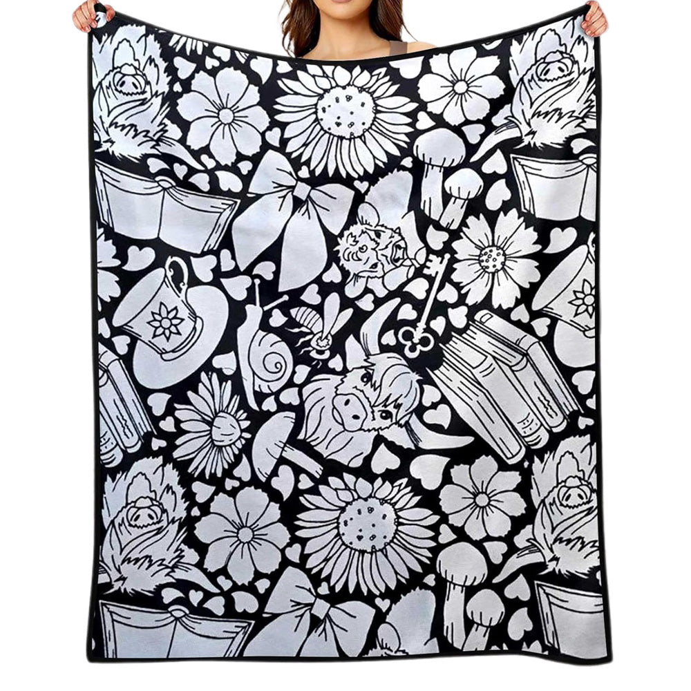 Washable DIY Coloring Blanket for Adults - Style 3