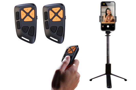 2Pcs Scrolling Remote Control Fingertip Wireless Bluetooth Remote Control