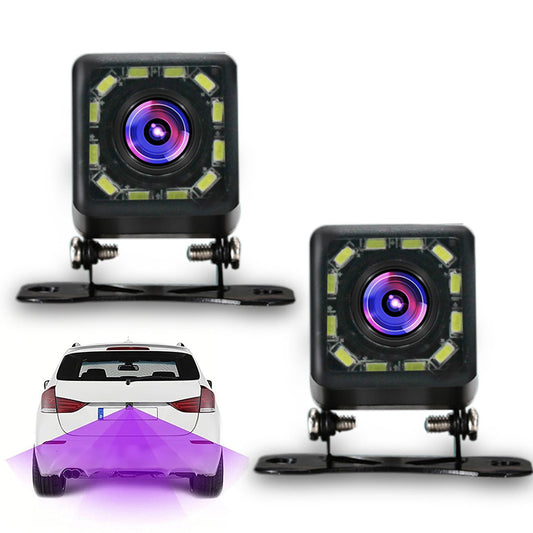 24 LED Square Reverse Camera for Car Rear View Parking with Night Vision