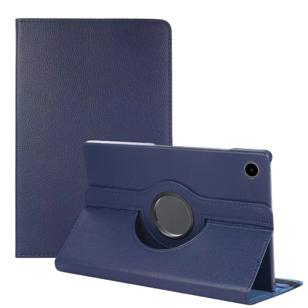 360 Rotating Case for Samsung Tab A9 Plus 11 Inch PU Leather Cover with Stand-Blue