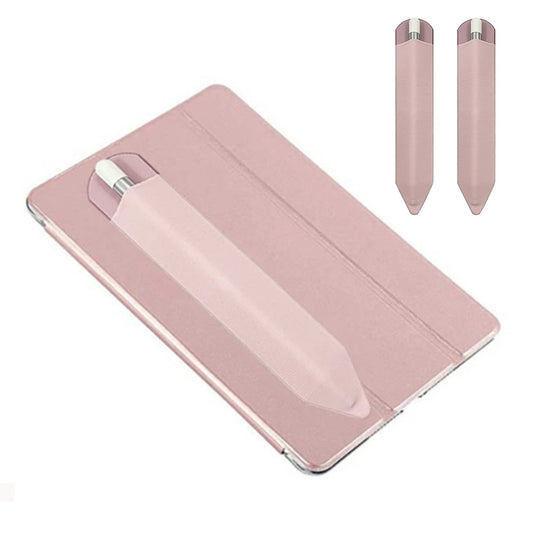 2Pcs Stylus Holder Adhesive Pen Sleeve for Apple Pencil Capacitive Pen-Pink