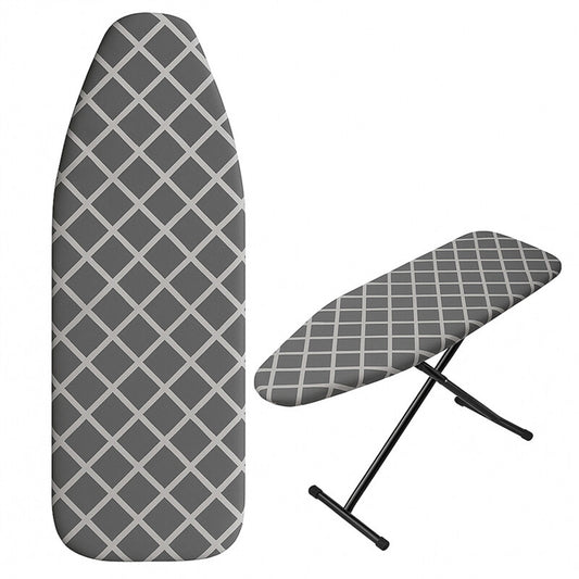 Heat Retaining Felt Ironing Board Cover Easy Fitted Elastic Edge-Plaid