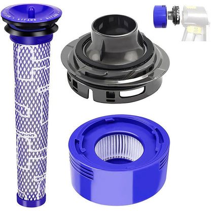 Vacuum Filter Replacement And Motor Back Cover Kit For Dyson V7 V8-Grey