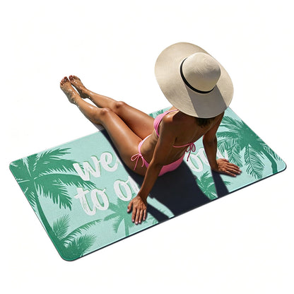 Summer Pool Floor Mat Non Slip Diatomite Mat for Outdoor Patio Beach-Style3