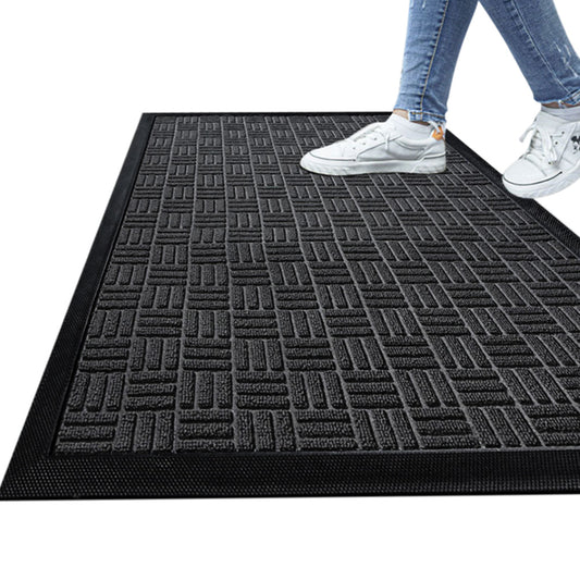 45 x 75 cm Non-Slip Door Mat Entrance Mat-Black