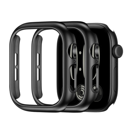 2 X Watch Case for Apple Watch S12 Scratch Resistant Watch Screen Protector Black 46mm