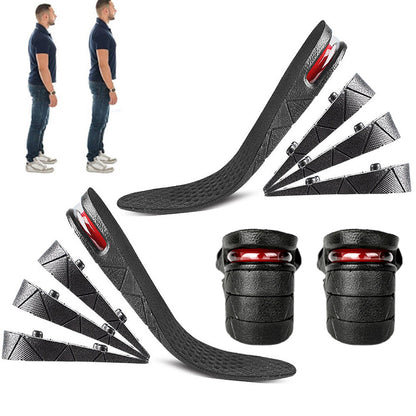 2 Pairs 4-Layer Height Increase Heel Lift Inserts