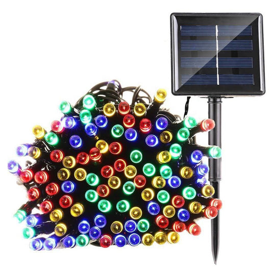 32 Meters Solar Powered LED String Lights Outdoor Decorative Fairy Lights Multicolor