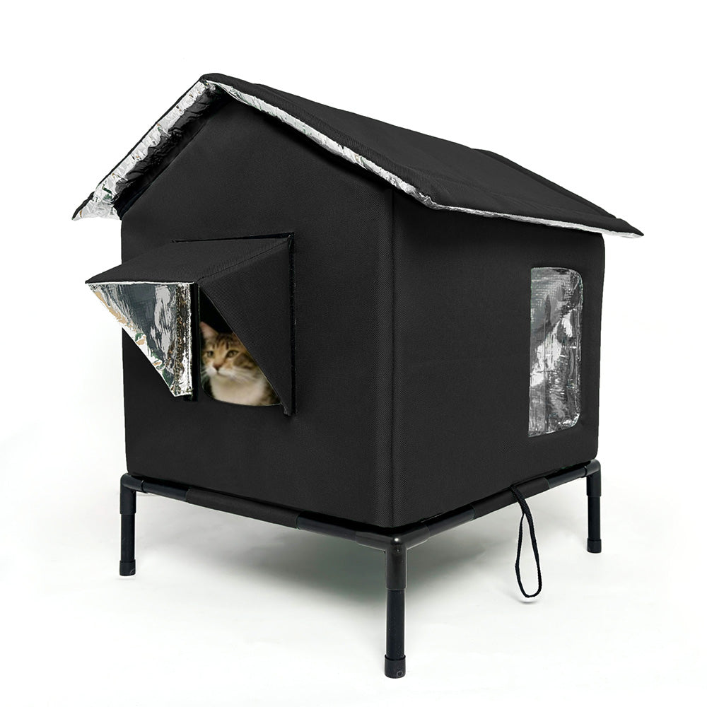 Insulated Shelter  Cat House-Black