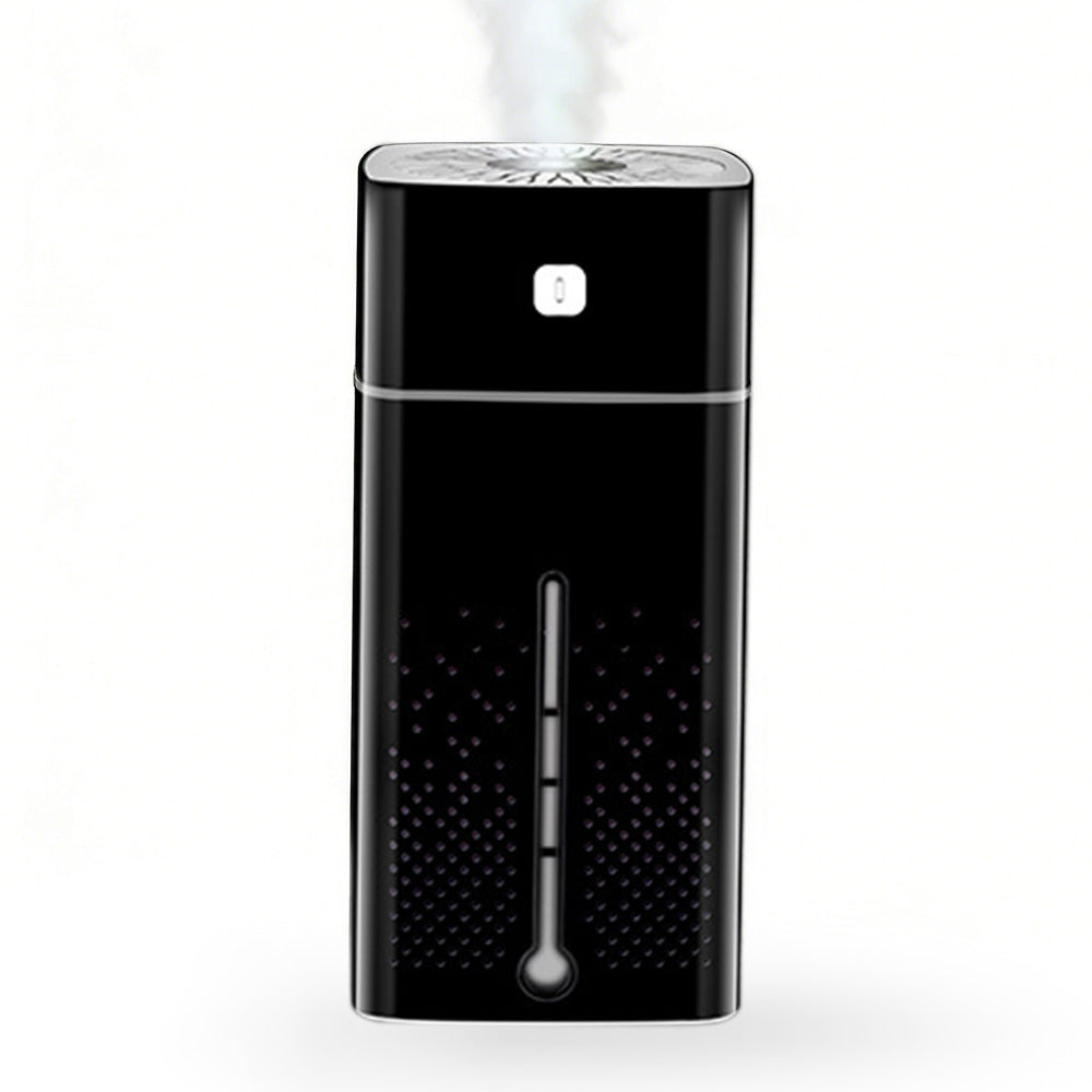 1L Ultrasonic Air Humidifier Cool Mist with 7 Color LED Light for Bedroom Office Desktop Home-Black