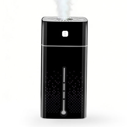 1L Ultrasonic Air Humidifier Cool Mist with 7 Color LED Light for Bedroom Office Desktop Home-Black