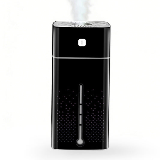 1L Ultrasonic Air Humidifier Cool Mist with 7 Color LED Light for Bedroom Office Desktop Home-Black