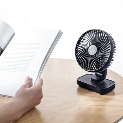 4-Speed Air Circulator Desk Fan Rechargeable Quiet Table Fan for Home Office Dorm Dark Blue