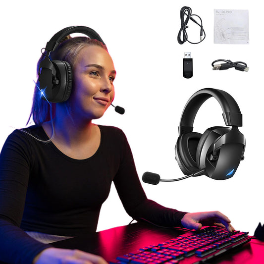 3-in-1 Wireless Gaming Headset 2.4G Bluetooth Computer Headphone with Mic for PS5 PS4 Console