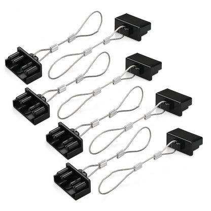 8Pcs Dust Cap Black Plug Cover Style Connectors for 50AMP Battery Caravan