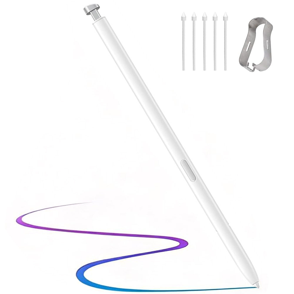 Stylus Pen for Samsung Galaxy S26 Ultra 4096 Pressure Sensitivity with Replaceable Nib-White