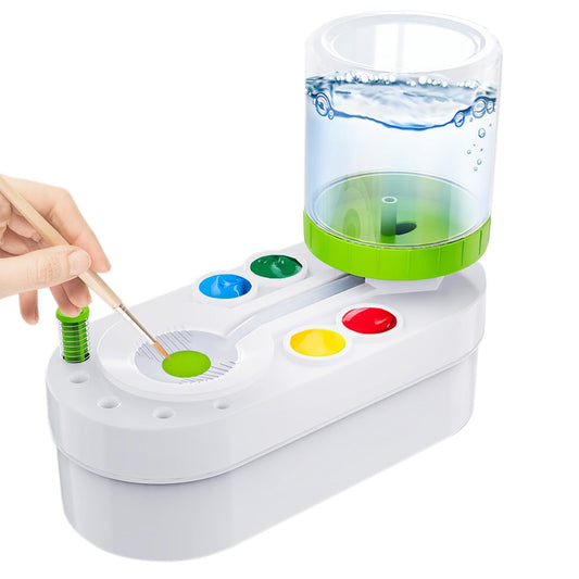Paint Brush Cleaner Paint Station Art Supplies for Kids-Green
