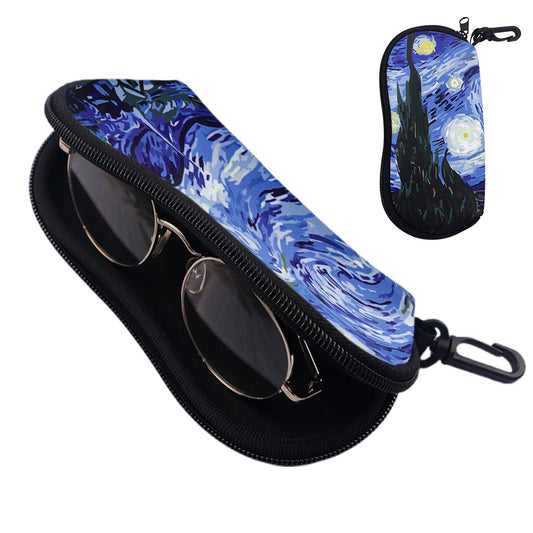 Scratch - Resistant Zipper Sunglasses Pouch?C Blue