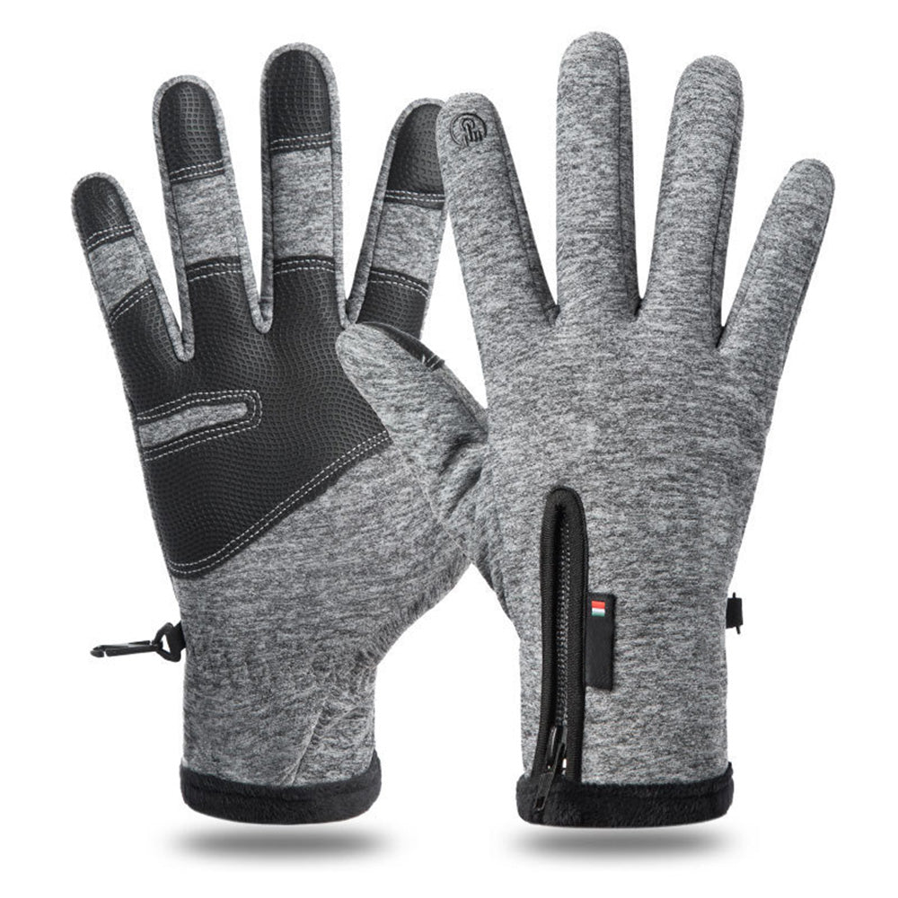 Winter Gloves Thermal Touch Screen Windproof Warm Outdoor Cold Weather-Grey