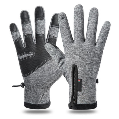 Winter Gloves Thermal Touch Screen Windproof Warm Outdoor Cold Weather-Grey