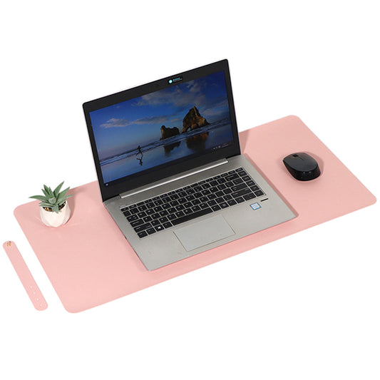 Large PU Leather Desk Mat Waterproof Non Slip Mouse Pad for Office Home-Pink
