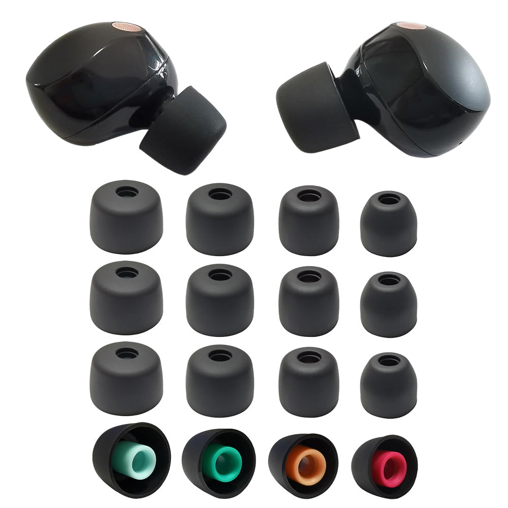 8 Pairs Silicone EarBuds Ear Tips For Sony WF-1000XM5 Earphones-Black