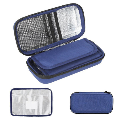 Insulin Cooler Travel Case Diabetic Medication Cooler Bag-Navy
