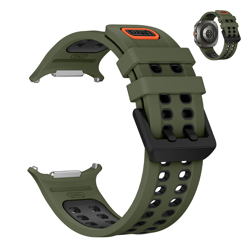 Silicone Watch Band for Samsung Galaxy Watch Ultra 2025 47mm Green