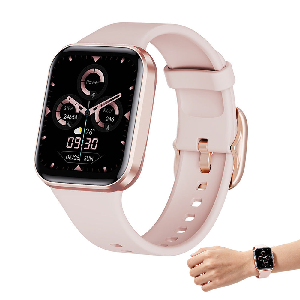 Smart Watch Fitness Tracker Heart Rate 25 Sport Modes for Men Women Waterproof-Pink